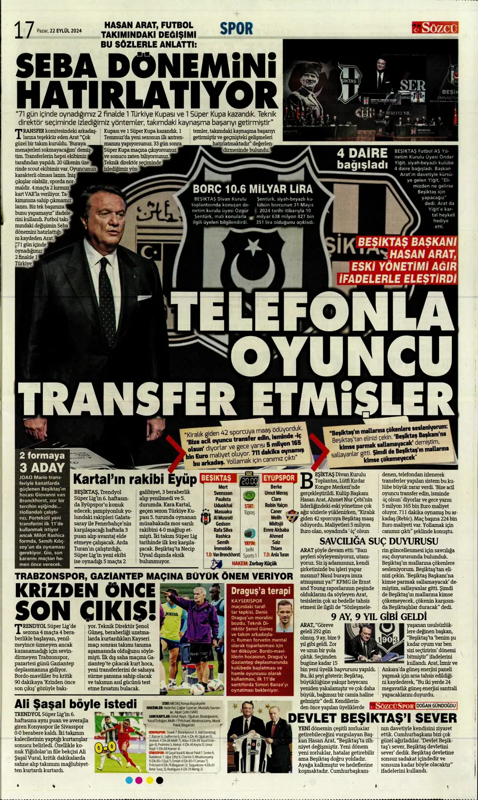 "Şampiyon Kadıköy'ü selamladı!" | Sporun manşetleri (22 Eylül 2024) - 39