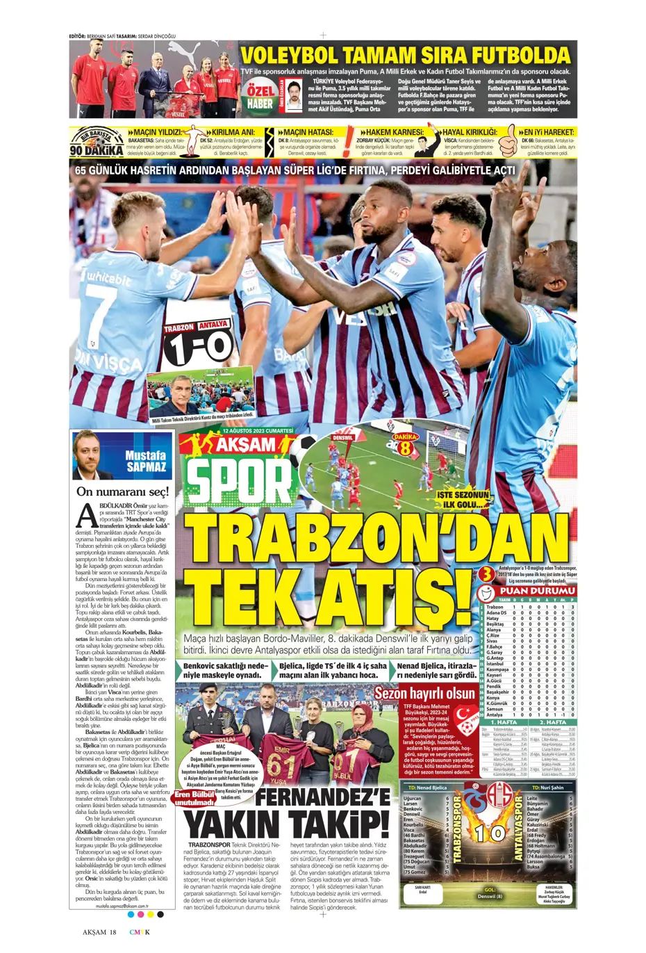 "Galatasaray'la anlaştım, bırakın gideyim" | Sporun manşetleri (12 Ağustos 2023) - 5