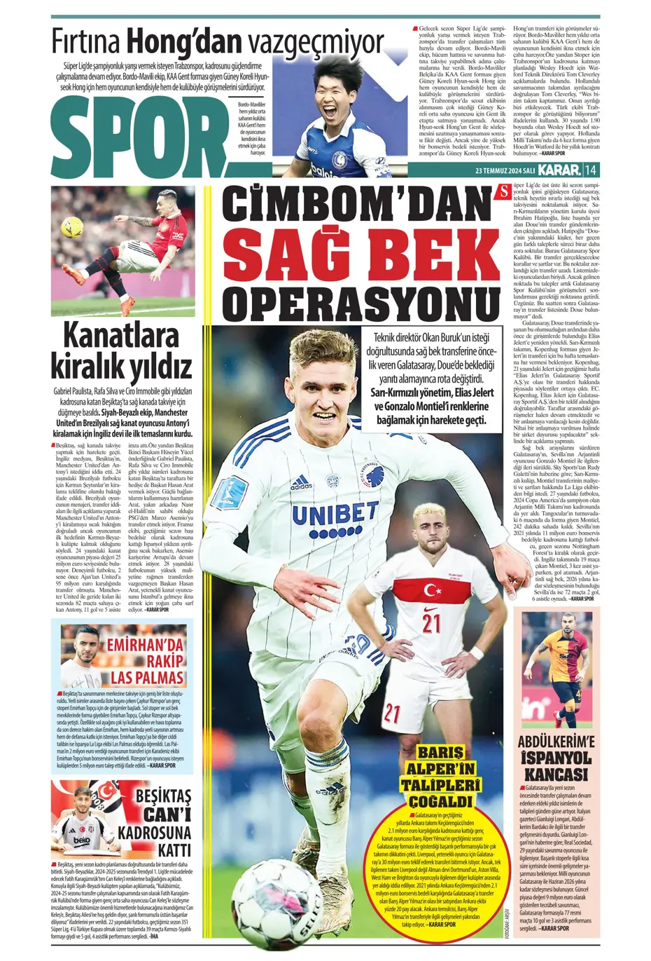 "Fenerbahçe'nin zamanı geldi" | Sporun manşetleri (23 Temmuz 2024) - 20 "Fenerbahçe'nin zamanı geldi" | Sporun manşetleri (23 Temmuz 2024) - 20