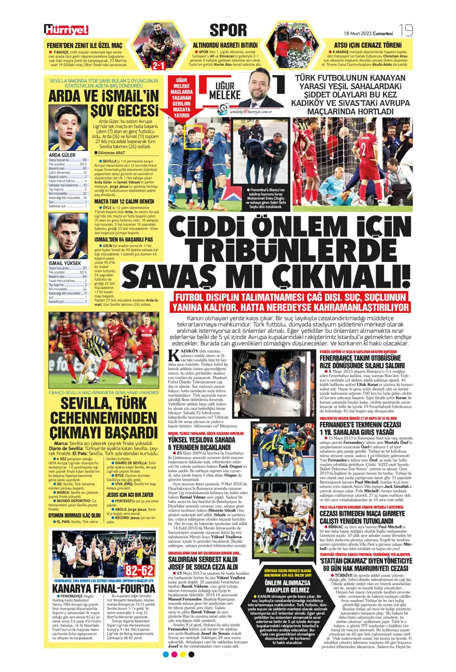 "Aslan yıkıldı" - Gazete manşetleri (18 Mart 2023) - 20