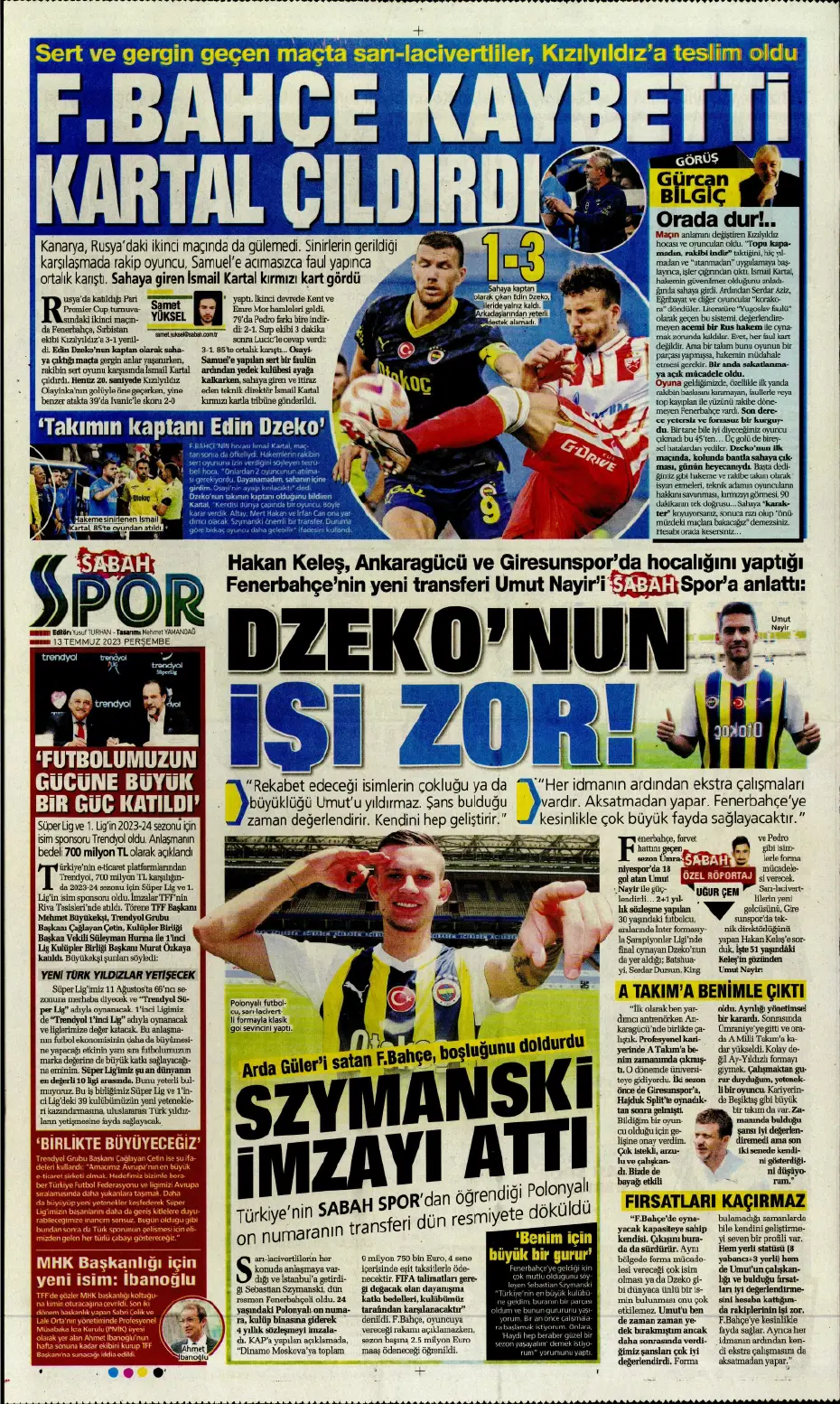 "Aslan Thiago" | Sporun manşetleri (13 Temmuz 2023) - 18
