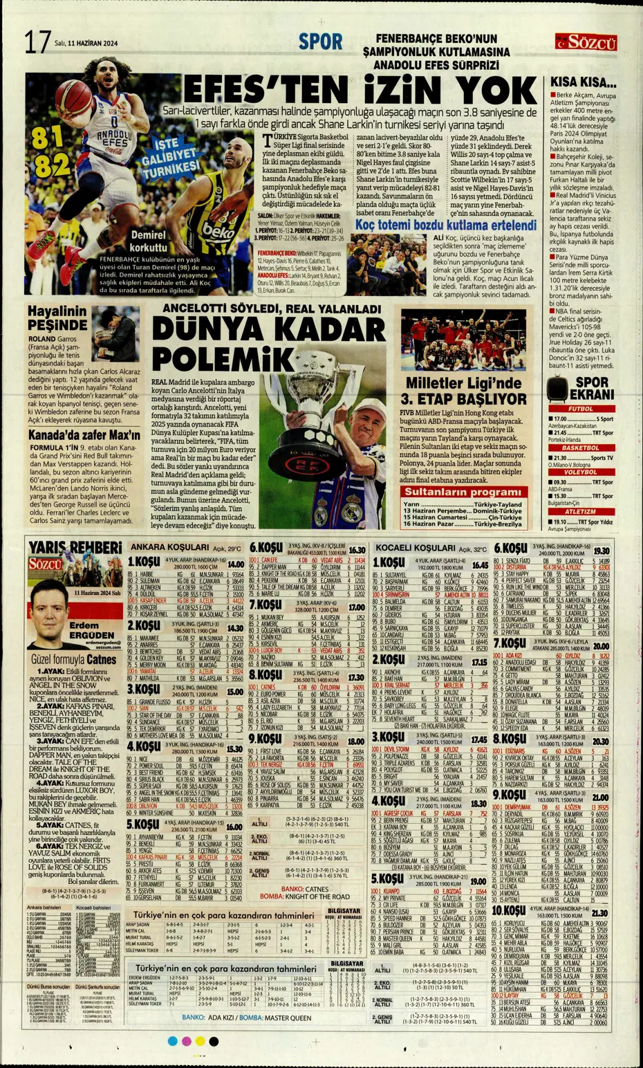 "Fenerbahçe çok ama çok büyük oynuyor'" | Sporun manşetleri (11 Haziran 2024) - 31 "Fenerbahçe çok ama çok büyük oynuyor'" | Sporun manşetleri (11 Haziran 2024) - 31