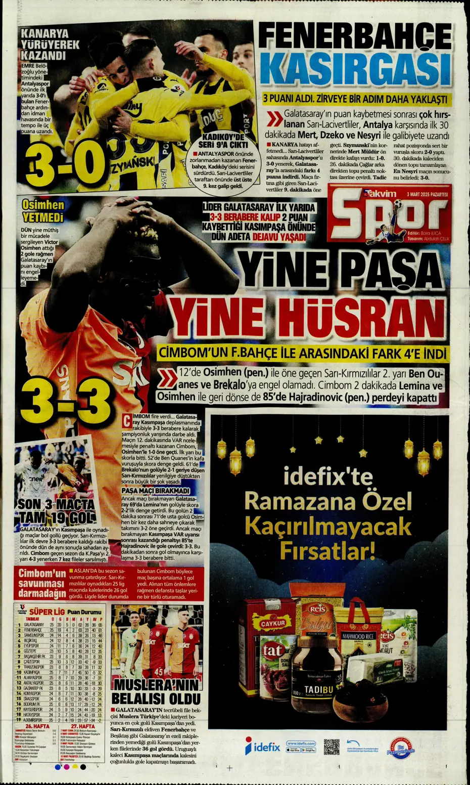 "Zirvede fark 4" | Sporun manşetleri - 39