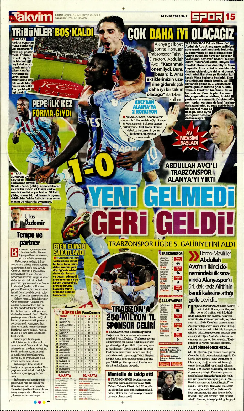 "Yine destan gecesi olsun" | Sporun Manşetleri - 31