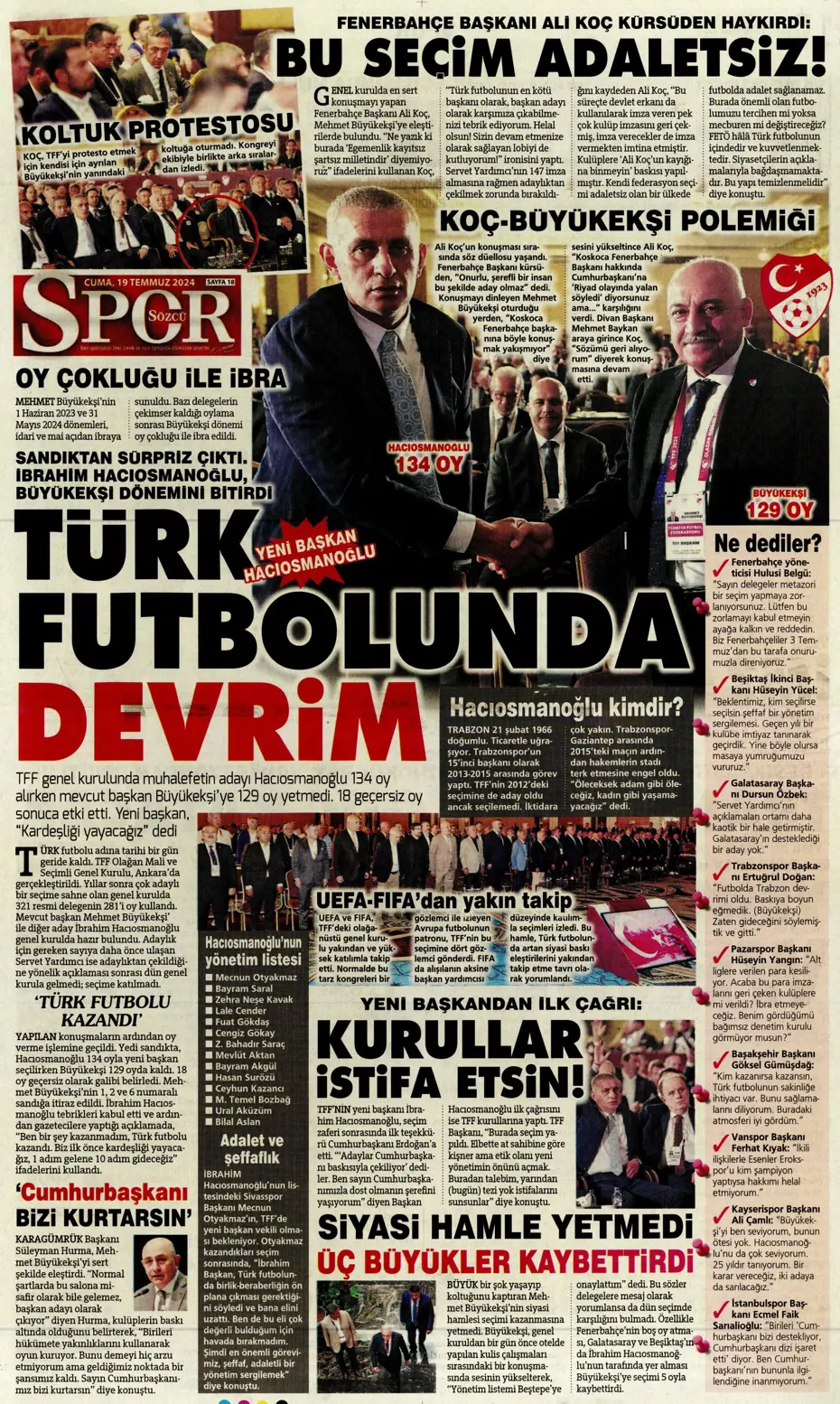 "Doue'nin vizesi Drogba'dan" | Sporun manşetleri (19 Temmuz 2024) - 29 "Doue'nin vizesi Drogba'dan" | Sporun manşetleri (19 Temmuz 2024) - 29