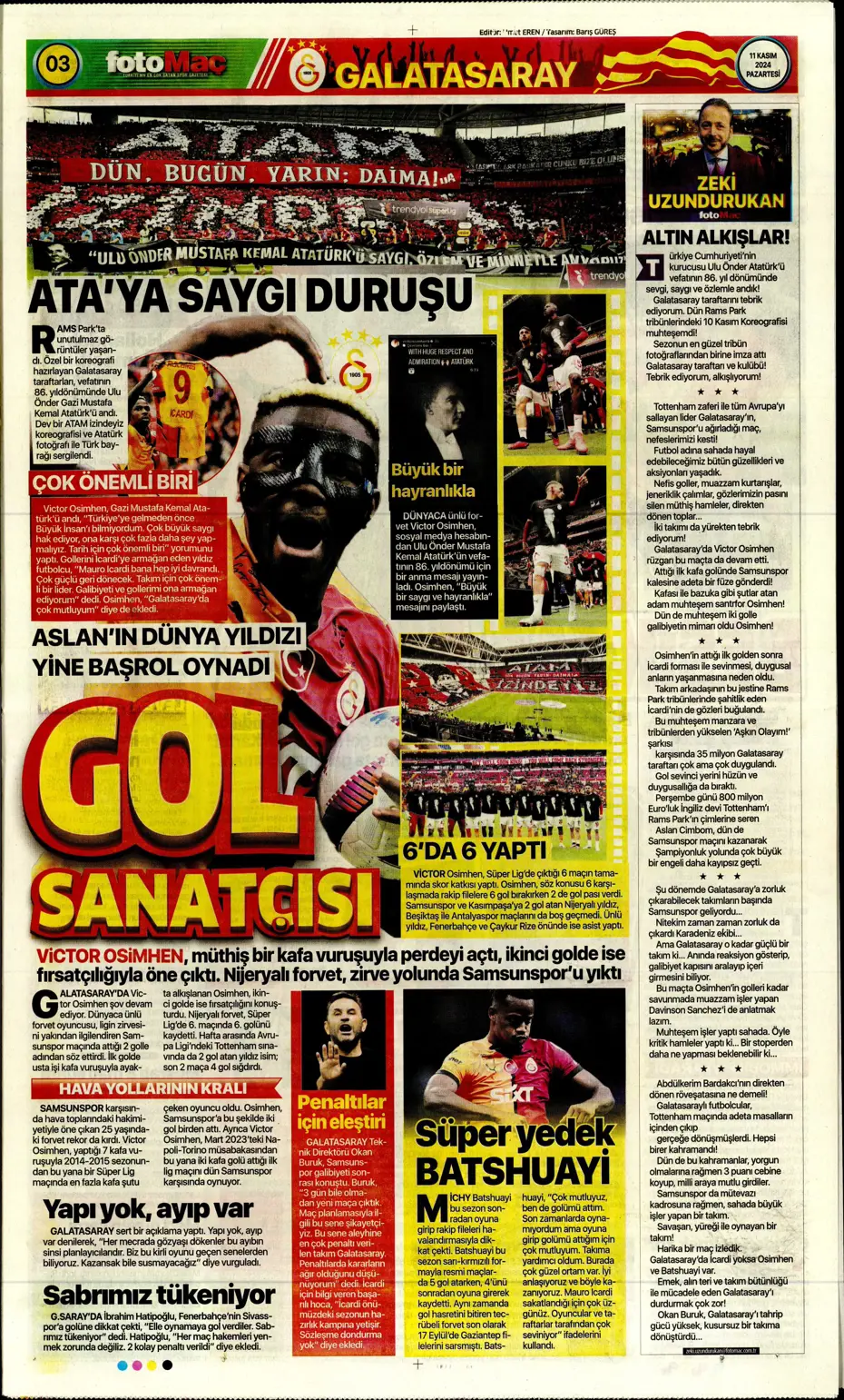 "Fenerbahçe'den Talisca ve Dybala bombası" | Sporun manşetleri - 11 "Fenerbahçe'den Talisca ve Dybala bombası" | Sporun manşetleri - 11