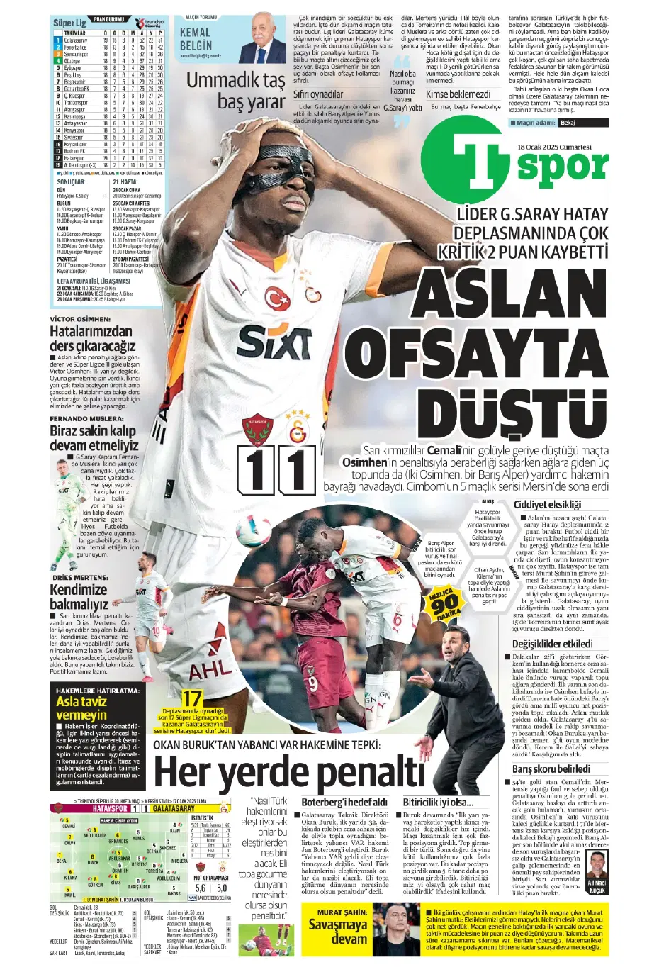 "Diego Carlos'u F.Bahçe kaptı!" | Sporun manşetleri (18 Ocak 2025) - 25 "Diego Carlos'u F.Bahçe kaptı!" | Sporun manşetleri (18 Ocak 2025) - 25