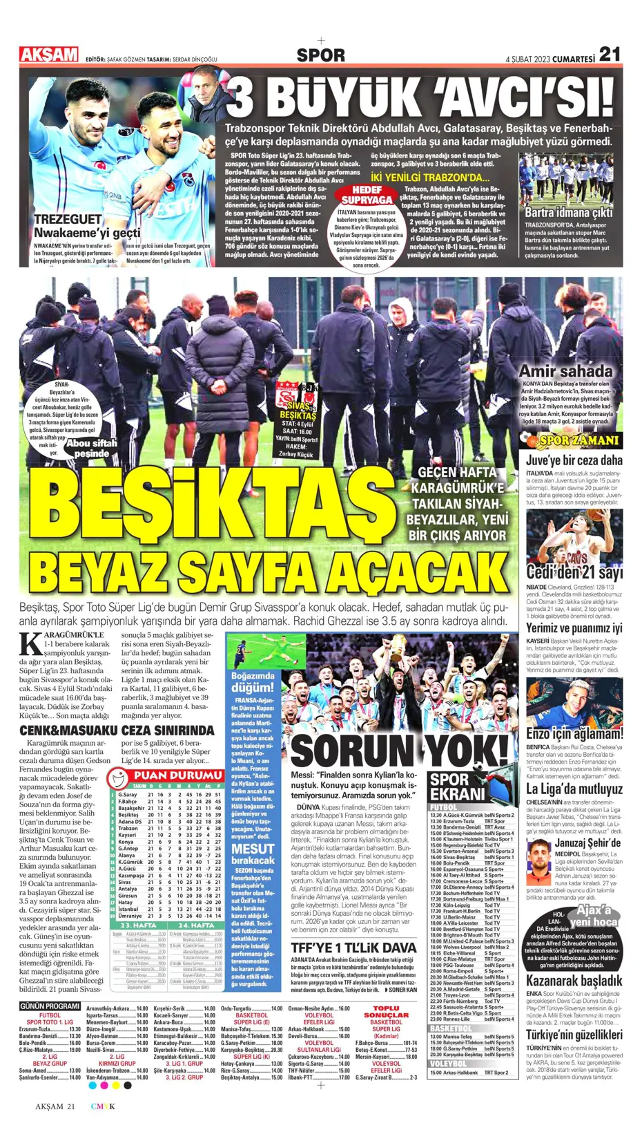 Sporun Manşetleri (4 Şubat 2023) - 3