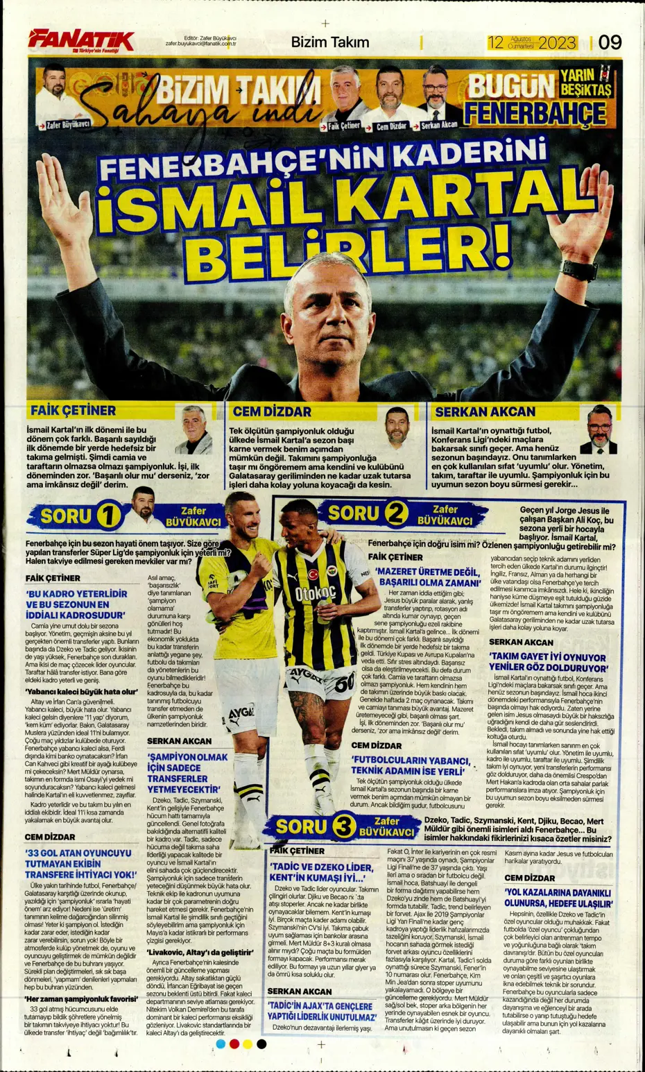 "Galatasaray'la anlaştım, bırakın gideyim" | Sporun manşetleri (12 Ağustos 2023) - 11