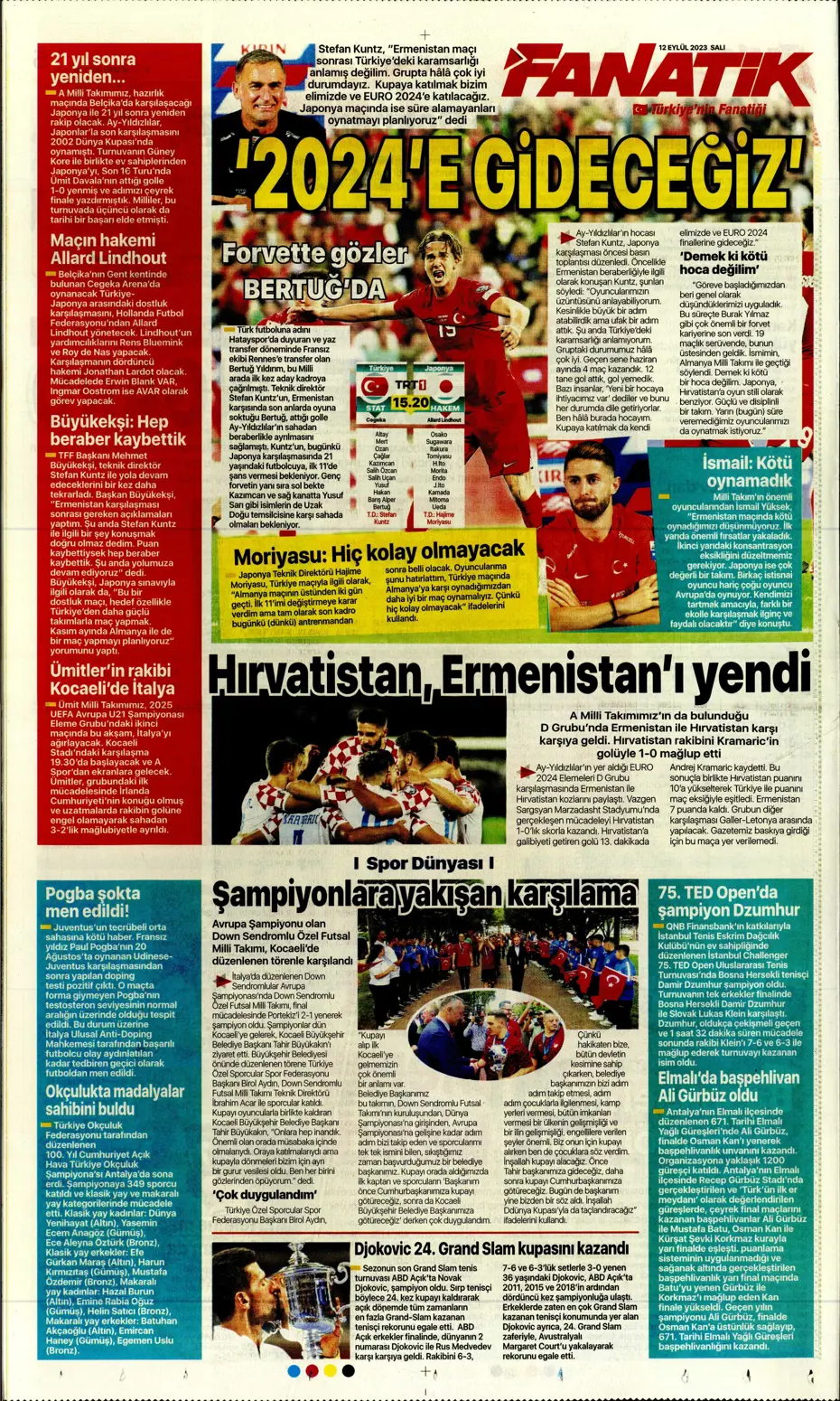 "Kartal'da Lingard sürprizi" | Sporun manşetleri (12 Eylül 2023) - 9