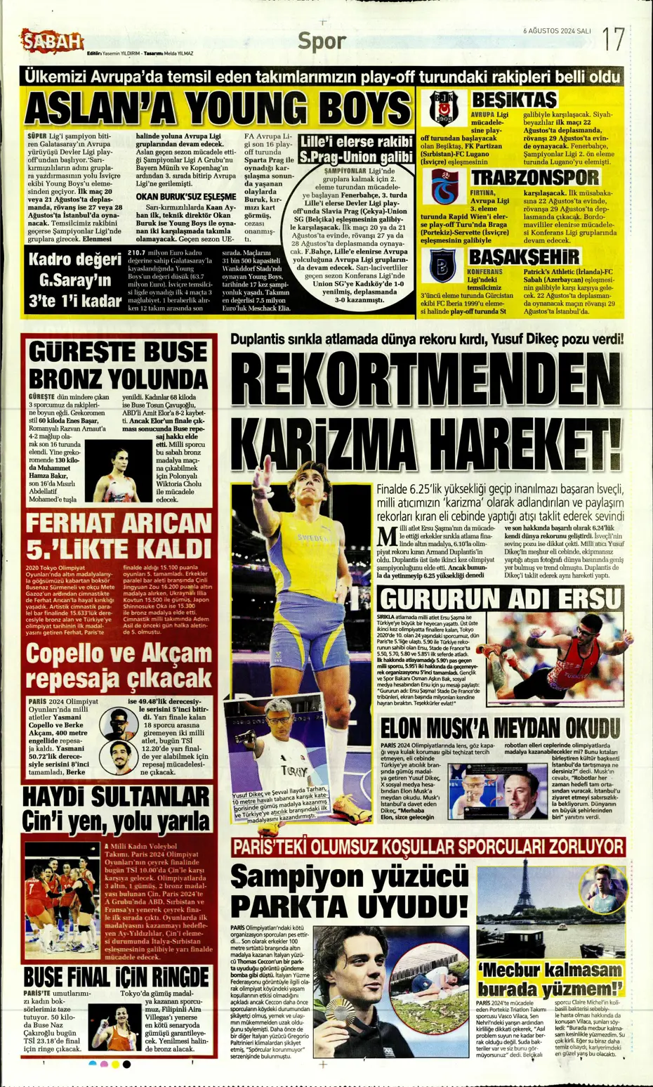 "Kartal'dan Cengiz sürprizi" | Sporun manşetleri (6 Ağustos 2024) - 24 "Kartal'dan Cengiz sürprizi" | Sporun manşetleri (6 Ağustos 2024) - 24