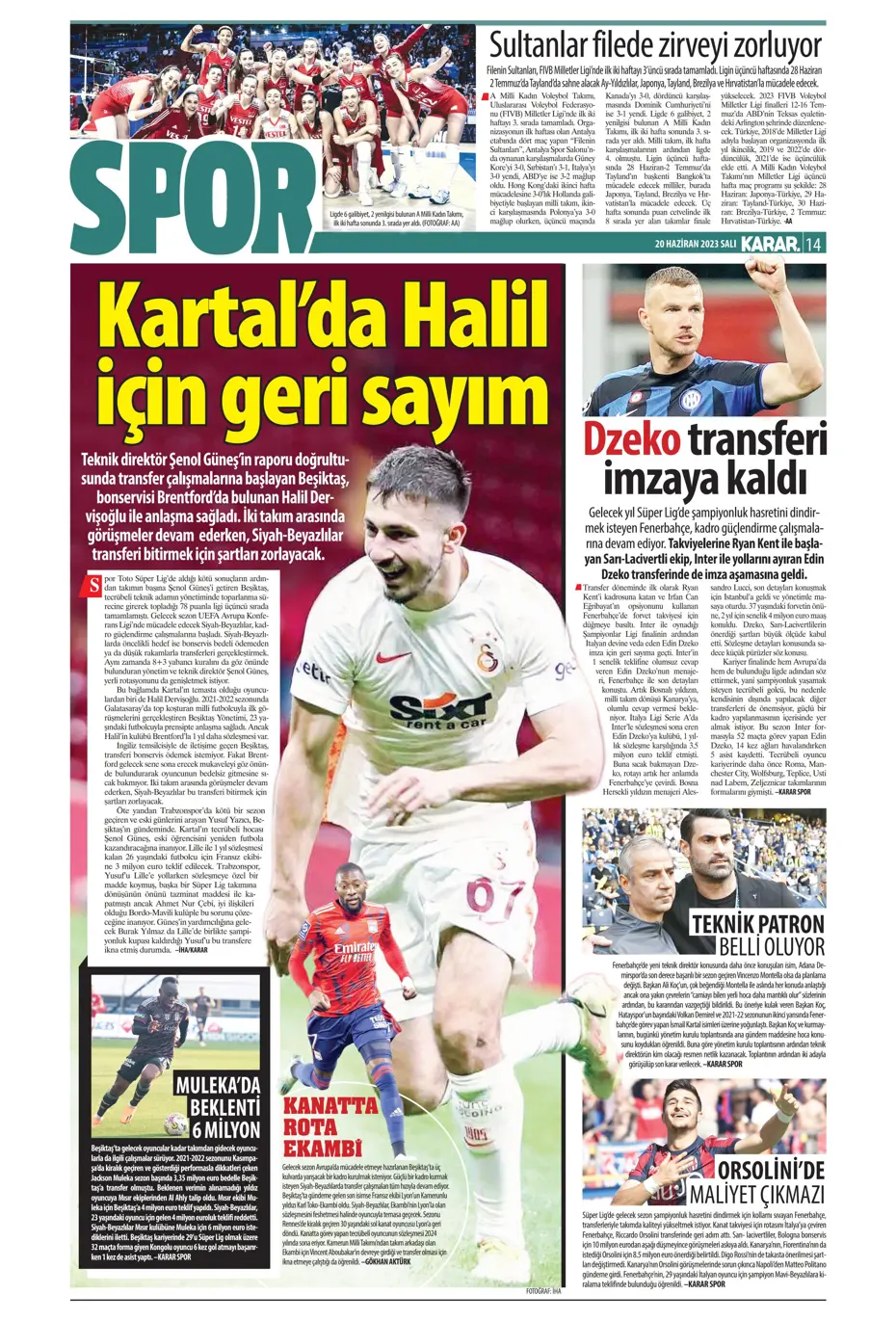 "Bekle bizi Almanya" | Sporun Manşetleri - 15