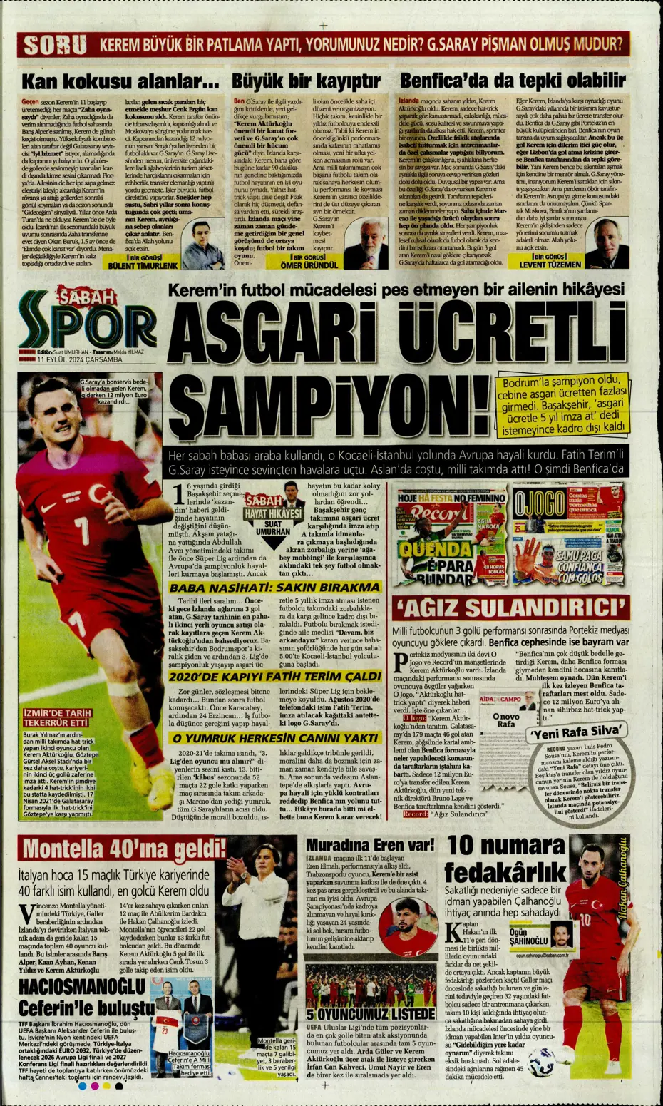 "Icardi müjdesi" | Sporun manşetleri (11 Eylül 2024) - 26 "Icardi müjdesi" | Sporun manşetleri (11 Eylül 2024) - 26