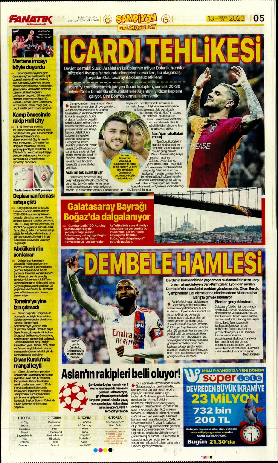 "Dembele hamlesi" | Sporun Manşetleri - 5 "Dembele hamlesi" | Sporun Manşetleri - 5