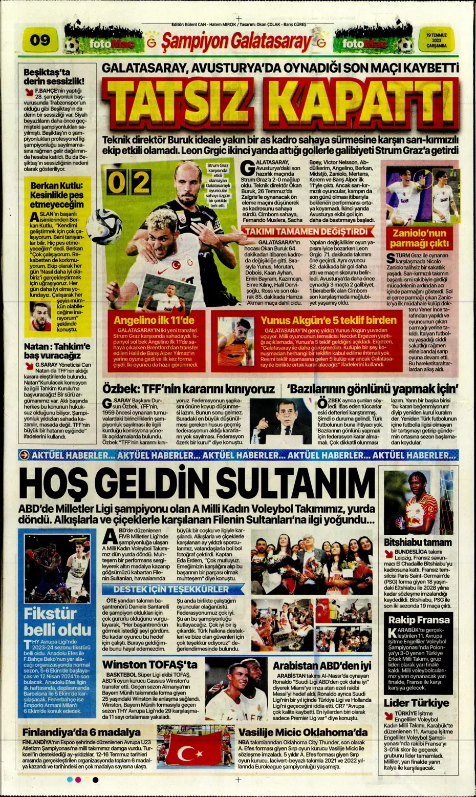 "Dünya Fenerbahçeliler Günü'nde taraftarlara 3 yıldız hediye" | Sporun manşetleri (19 Temmuz 2023) - 15 "Dünya Fenerbahçeliler Günü'nde taraftarlara 3 yıldız hediye" | Sporun manşetleri (19 Temmuz 2023) - 15
