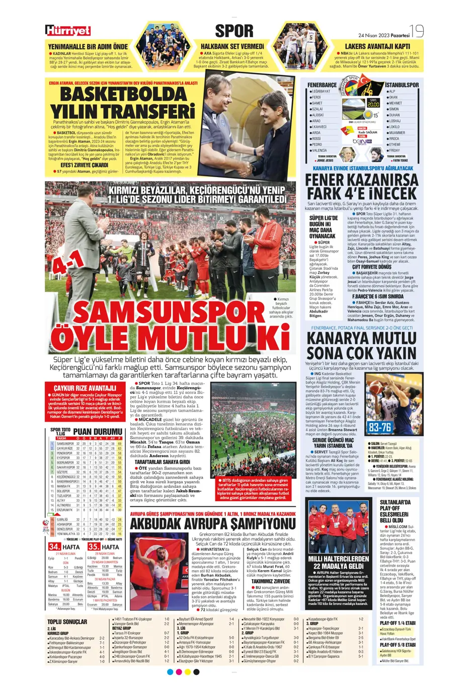 "Buruk bayram" | Sporun manşetleri (24 Nisan 2023) - 16