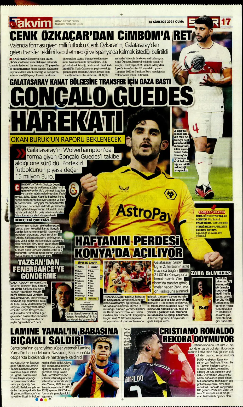 "Mateo Kovacic adım adım Fenerbahçe'ye" | Sporun manşetleri - 29 "Mateo Kovacic adım adım Fenerbahçe'ye" | Sporun manşetleri - 29