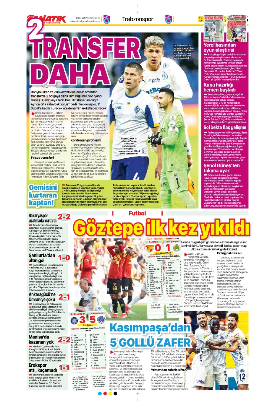 "Transferde Kartal haftası" | Sporun manşetleri - 6