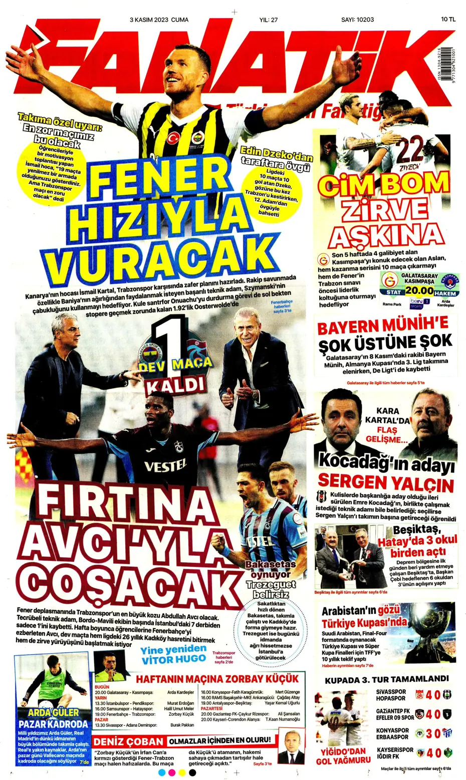"Chelsea'nin sol beki Aslan'a" | Sporun manşetleri (3 Kasım 2023) - 3