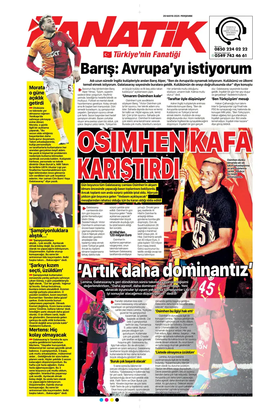 "Osimhen'in karar anı" | Sporun manşetleri - 7