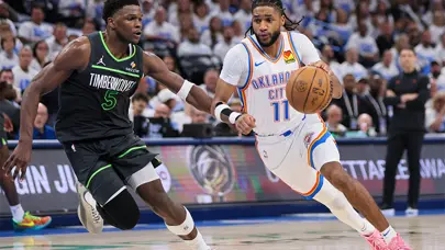 NBA'de konferans finalleri başladı: Thunder'dan ilk galibiyet