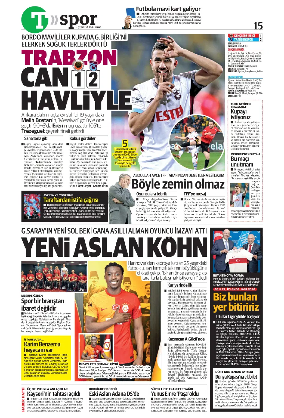 "Icardi &amp; Dzeko'yu geçti" | Sporun manşetleri (9 Şubat 2024) - 28