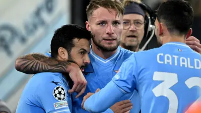 Lazio, Ciro Immobile'nin dublesiyle sevindi