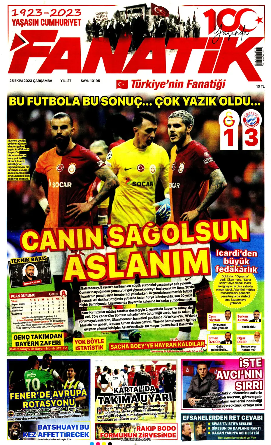 "Adaletin bu mu futbol?" | Sporun manşetleri (25 Ekim 2023) - 3