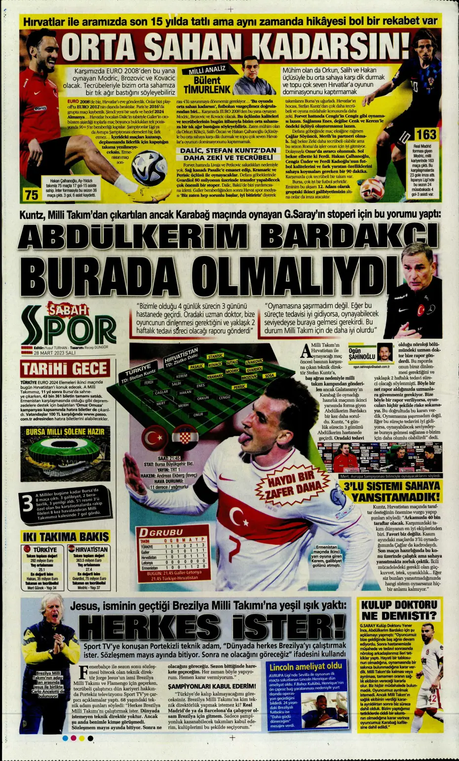 "Vurduğumuz gol olsun" - Sporun manşetleri - 27