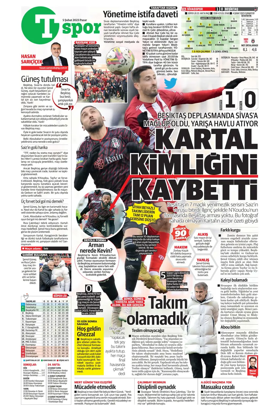 Sporun Manşetleri (5 Şubat 2023) - 45