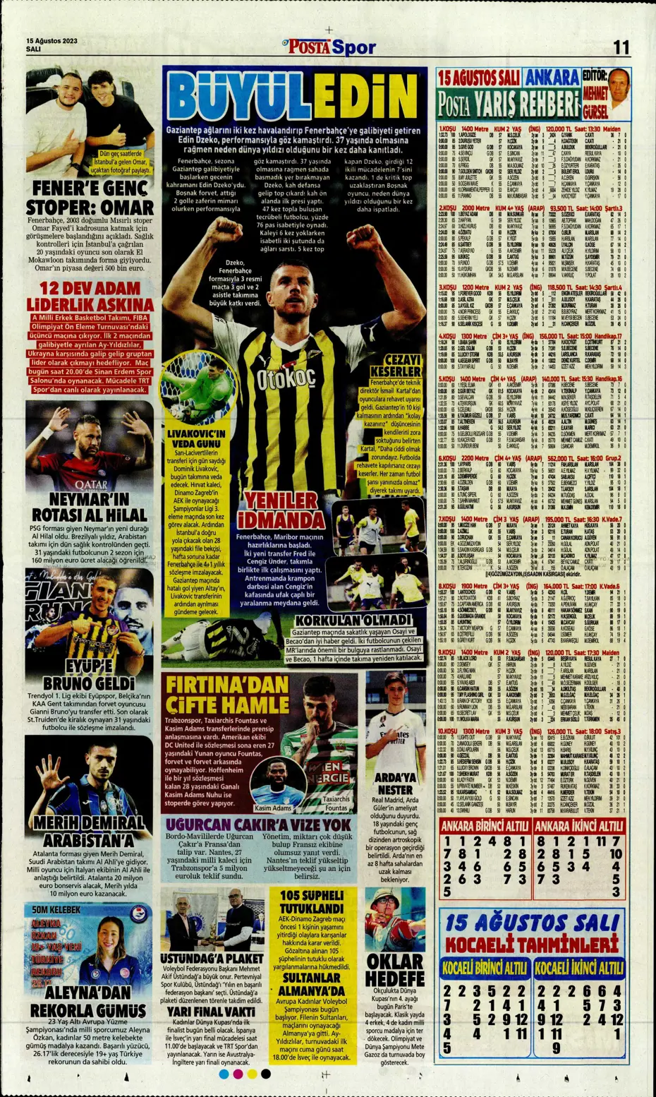 "Kartal'ı Gedson uçurdu" | Sporun Manşetleri - 31