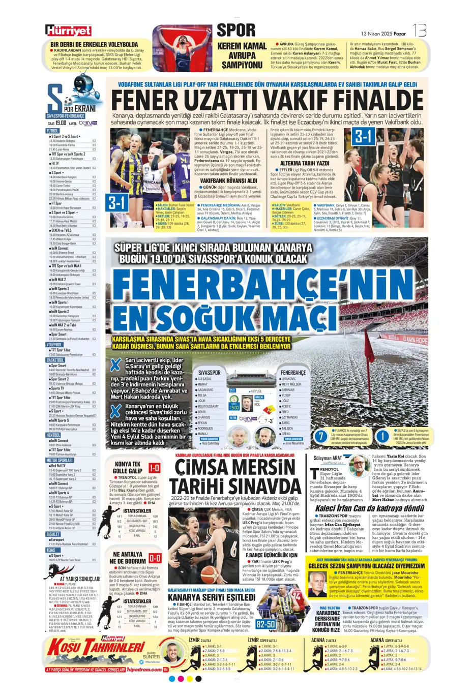 "Dzeko'nun yerine Müller" | Sporun manşetleri - 14