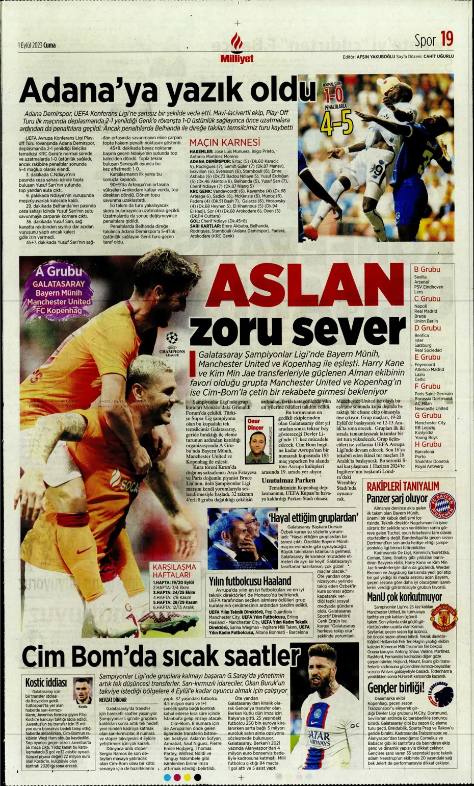 "Sergio Ramos'a '2 Eylül'e kadar cevabını ver' resti" | Sporun manşetleri (1 Eylül 2023) - 25 "Sergio Ramos'a '2 Eylül'e kadar cevabını ver' resti" | Sporun manşetleri (1 Eylül 2023) - 25