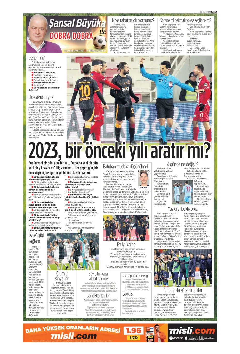 Sporun Manşetleri (1 Ocak 2023) - 20