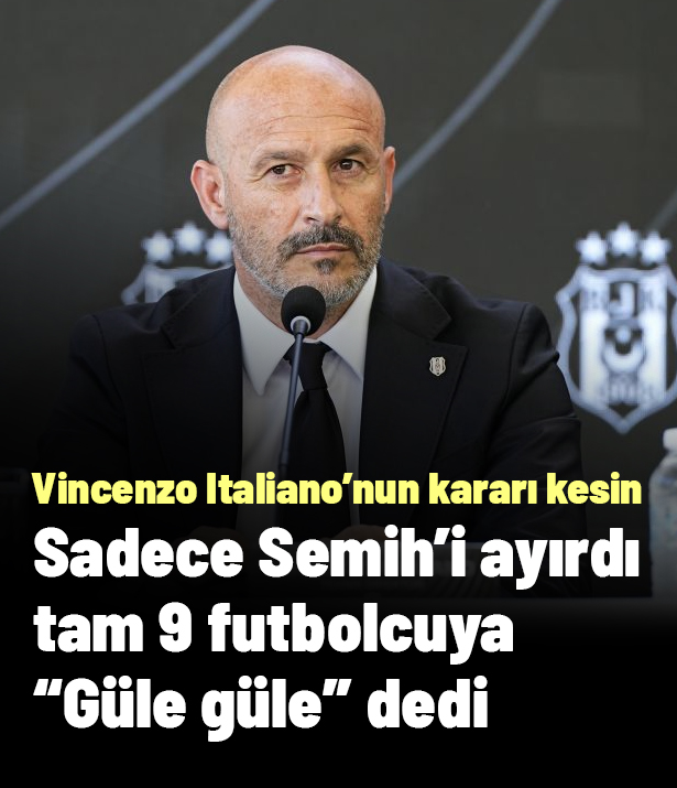 Vincenzo Italiano sadece Semih Kılıçsoy'u ayırdı, 
