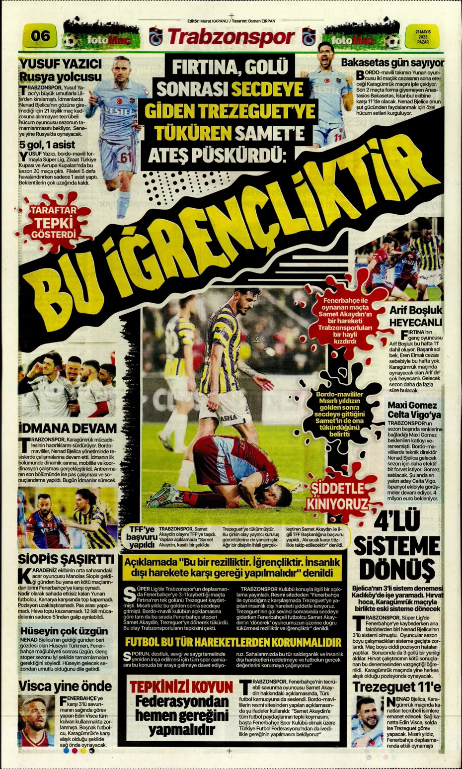 "Mauro Icardi ile 23. şampiyonluğa" Günün spor manşetleri (21 Mayıs 2023) - 9 "Mauro Icardi ile 23. şampiyonluğa" Günün spor manşetleri (21 Mayıs 2023) - 9