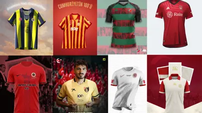 Kulüplerden Cumhuriyet'in 100. yılına özel formalar