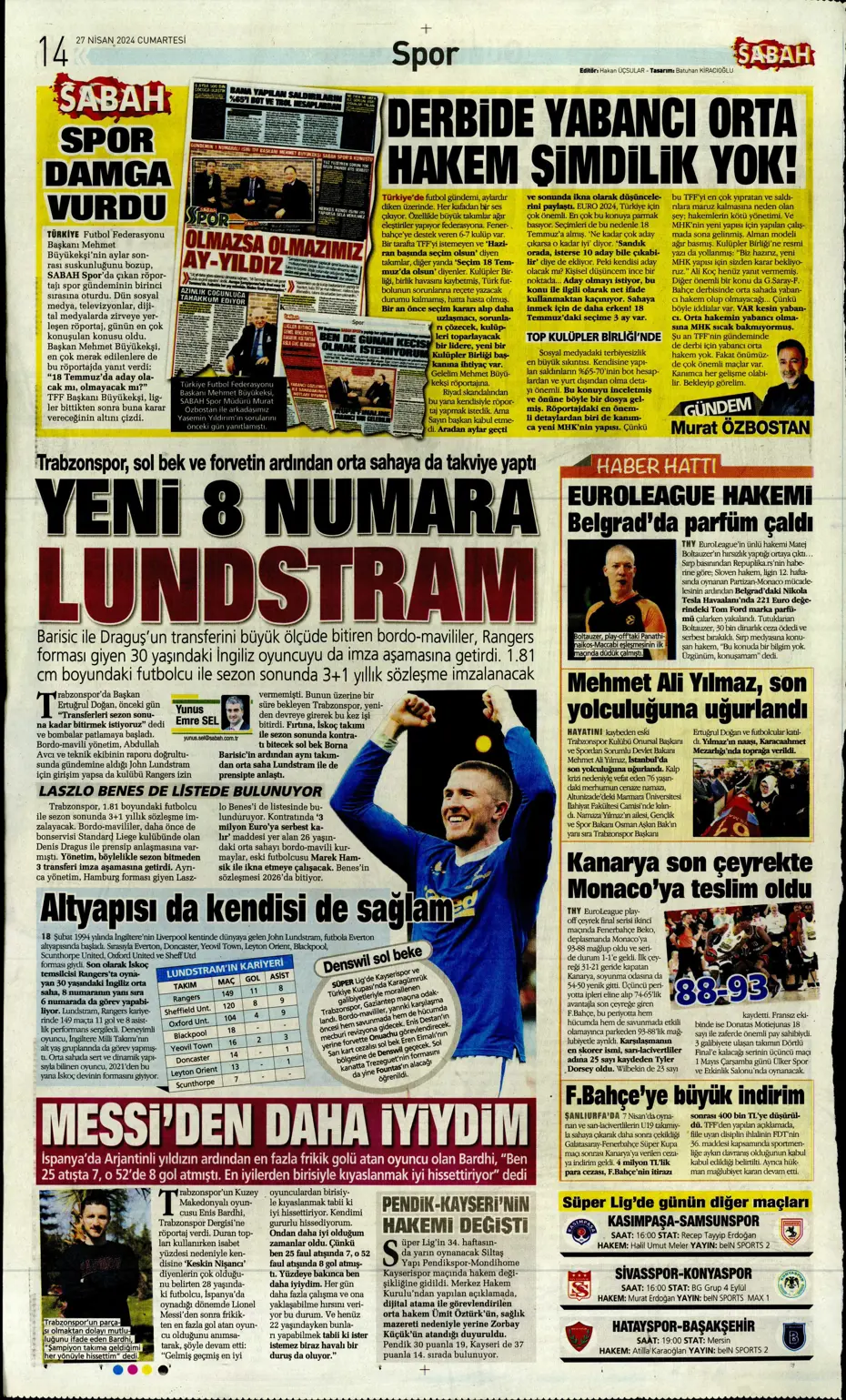 "Kadıköy'de dev kapışma" | Sporun Manşetleri - 28