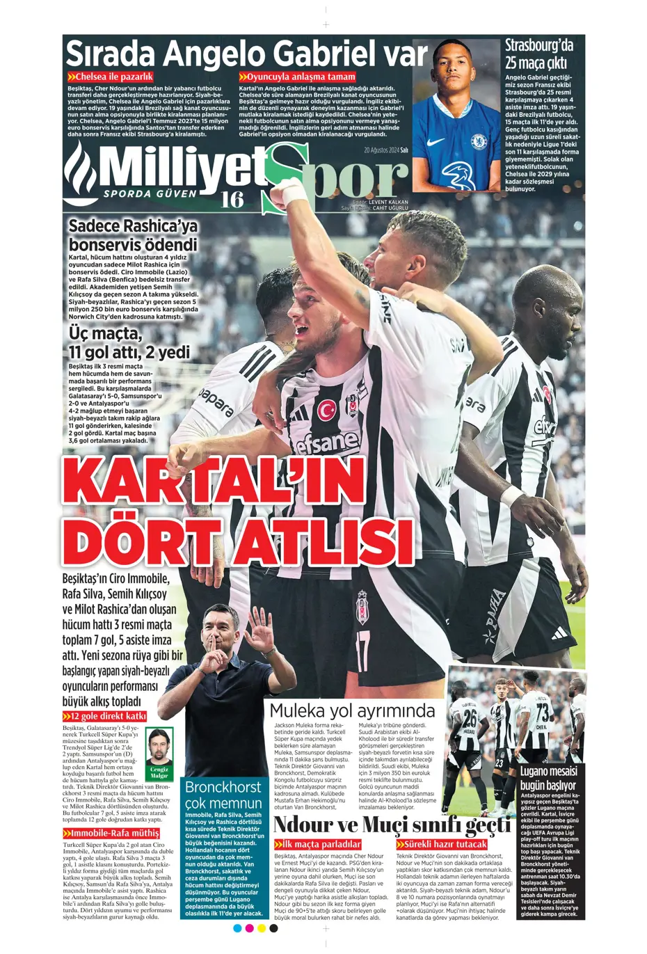 "Fenerbahçe'de değişim zamanı" | Sporun manşetleri (20 Ağustos 2024) - 21