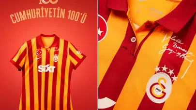 Galatasaray 100. yıla özel formayı satışa çıkardı