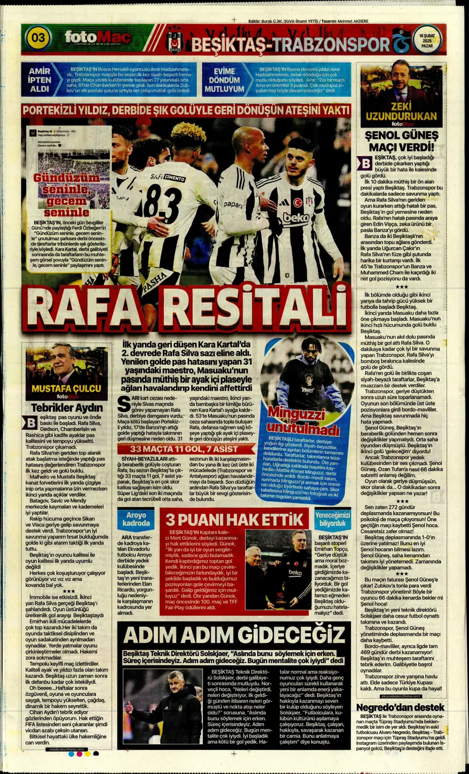 "Fırtınanın rengi siyah-beyaz" | Sporun manşetleri - 13
