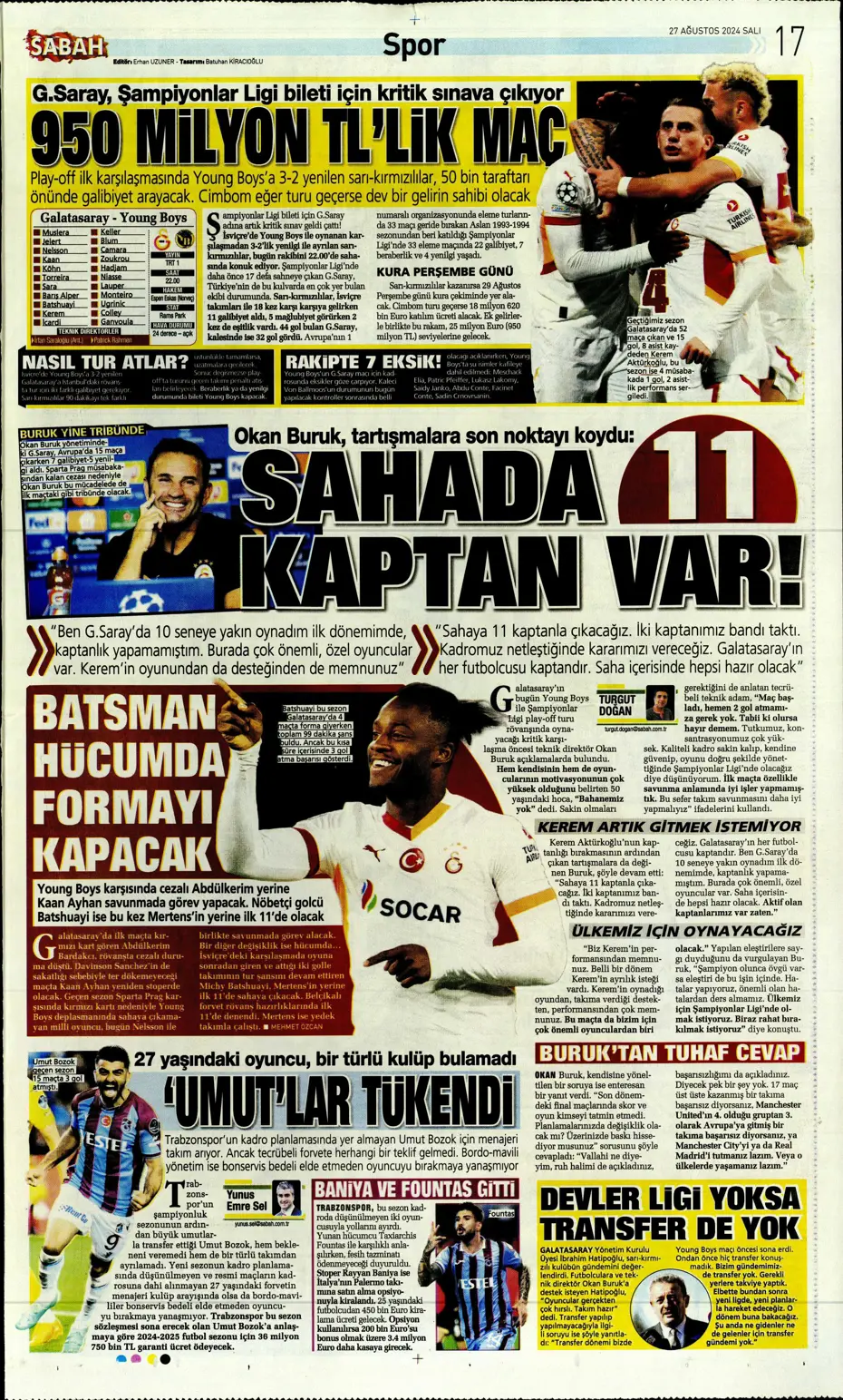 "Şok eden Ferdi Kadıoğlu gerçeği" | Sporun manşetleri - 27 "Şok eden Ferdi Kadıoğlu gerçeği" | Sporun manşetleri - 27