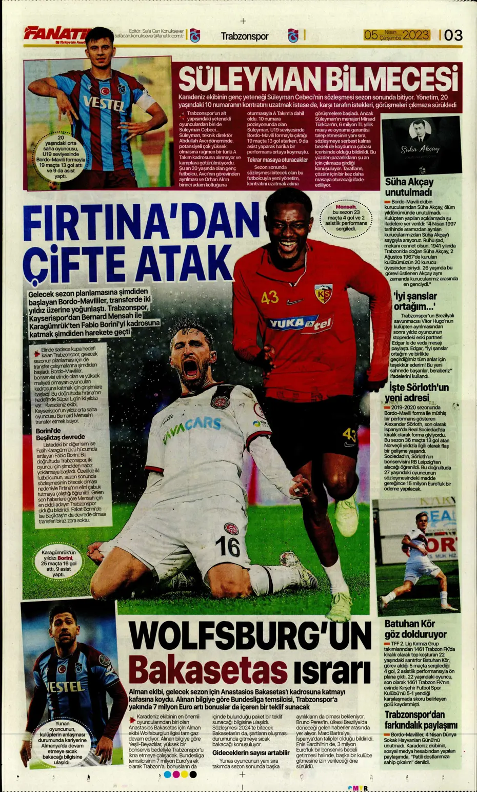 "Dünyada kimse buna penaltı demez" - Sporun manşetleri (5 Nisan 2023) - 5 "Dünyada kimse buna penaltı demez" - Sporun manşetleri (5 Nisan 2023) - 5