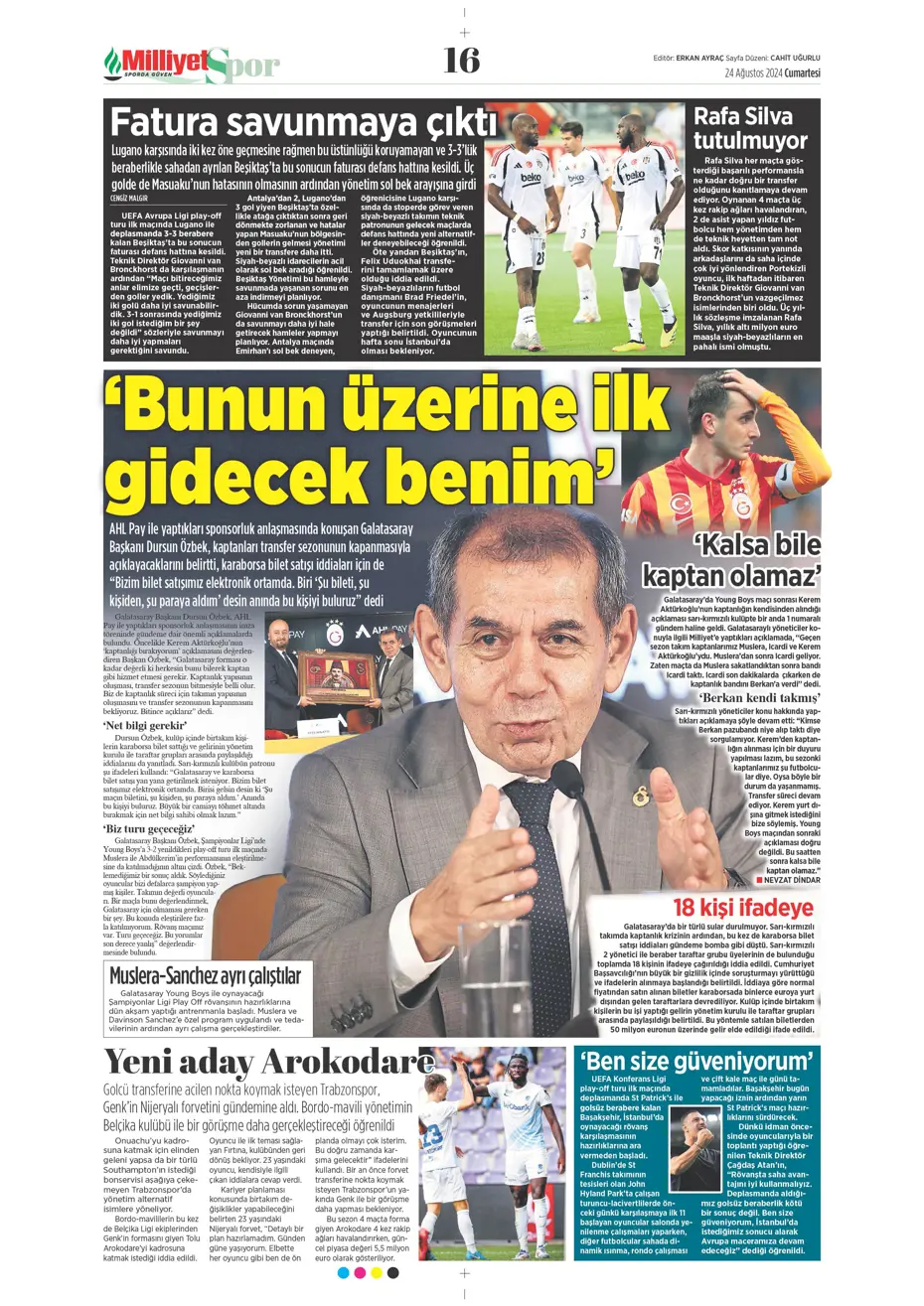 "Fenerbahçe'den Danilo Pereira sürprizi" | Sporun manşetleri - 20 "Fenerbahçe'den Danilo Pereira sürprizi" | Sporun manşetleri - 20