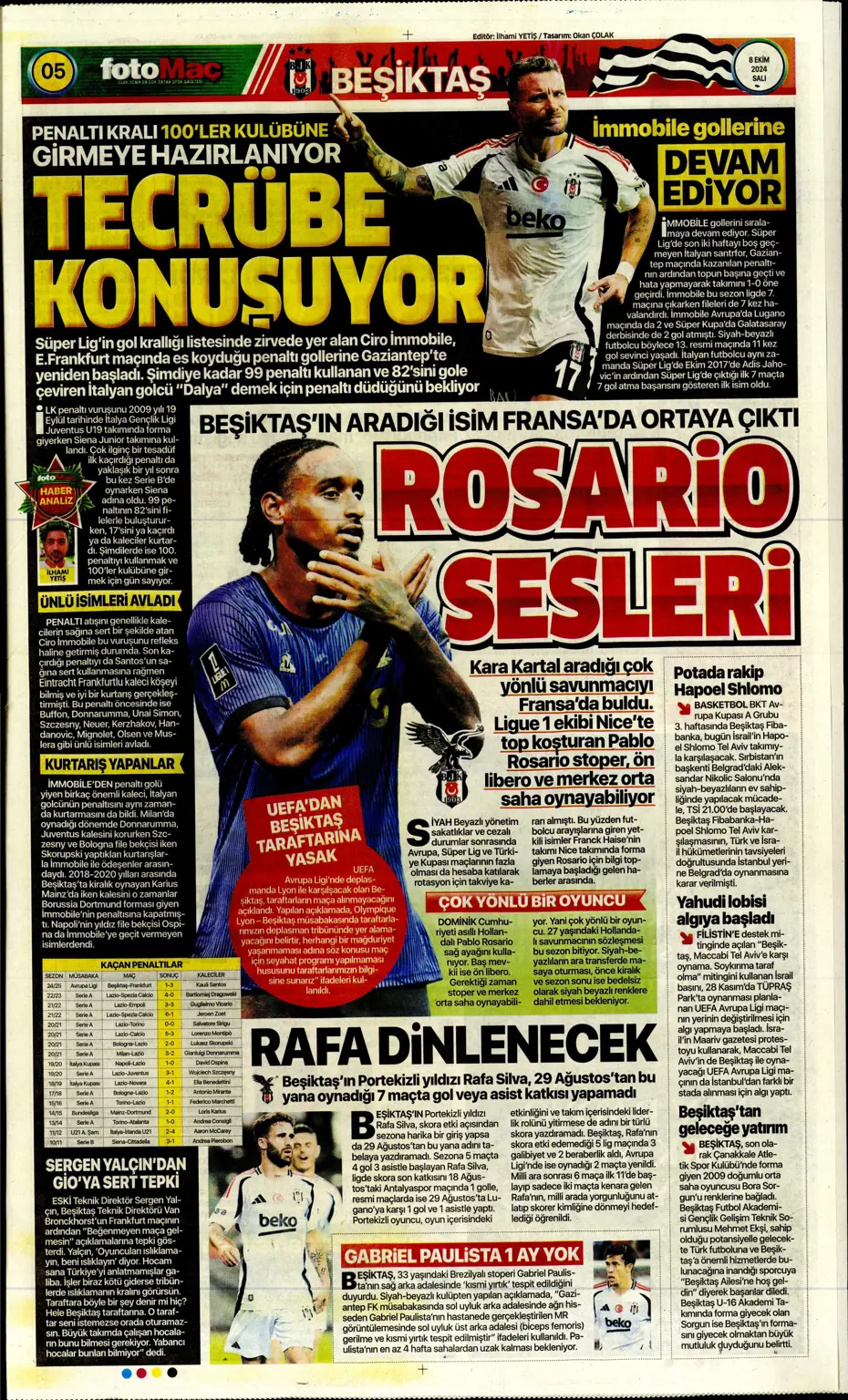 "Fenerbahçe'ye sürpriz golcü" | Sporun manşetleri (8 Ekim 2024) - 16