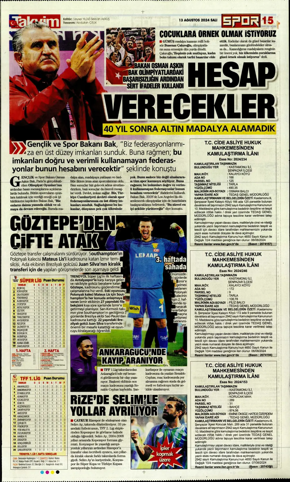 "Szymanski'ye 27 milyon euroluk teklif" | Sporun manşetleri - 31