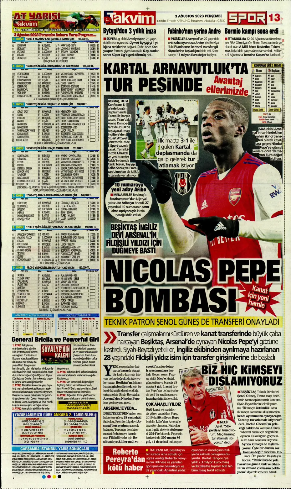 "Adım adım Devler Ligi'ne" | Sporun Manşetleri - 34