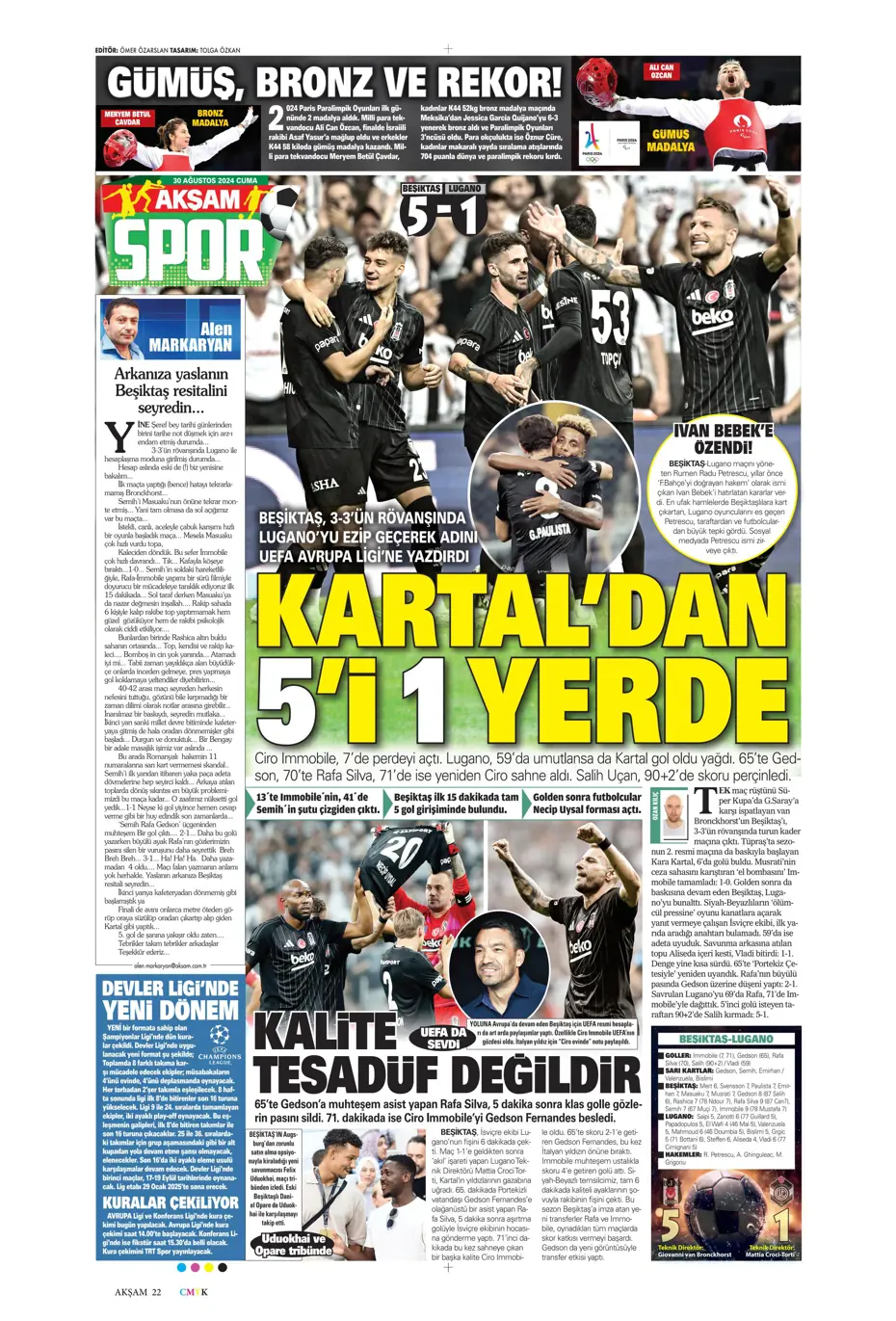 "Galatasaray yönetiminden flaş karar" | Sporun manşetleri (30 Ağustos 2024) - 6 "Galatasaray yönetiminden flaş karar" | Sporun manşetleri (30 Ağustos 2024) - 6