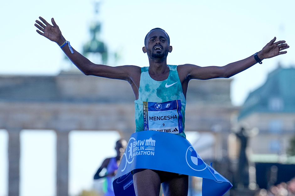 Berlin Maratonu'nda kazanan Milkesa Mengesha
