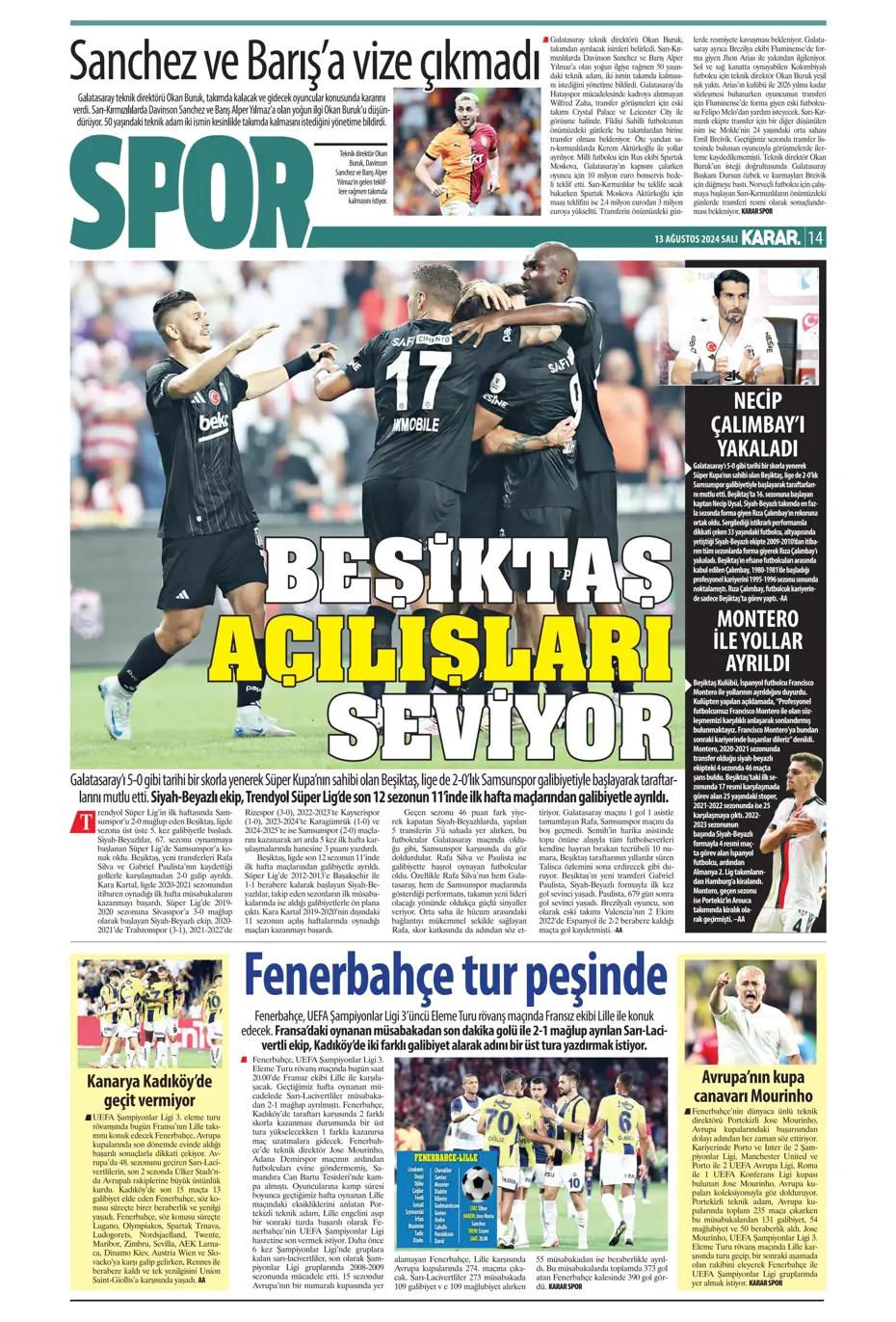 "Szymanski'ye 27 milyon euroluk teklif" | Sporun manşetleri - 19